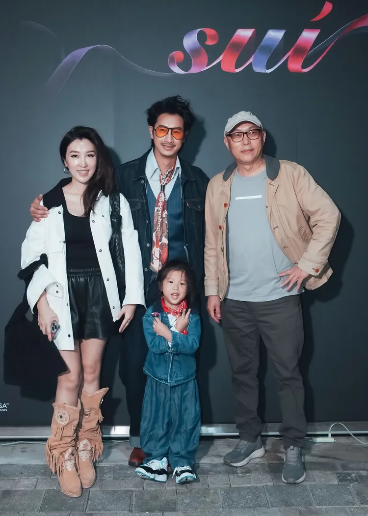 Darren全家福、鄧安寧導演到場支持。時藝多媒體提供