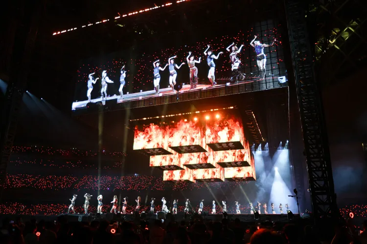 TWICE勁歌熱舞，全場沸騰。Live Nation Taiwan提供