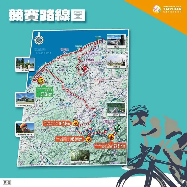 競賽路線圖。翻攝畫面