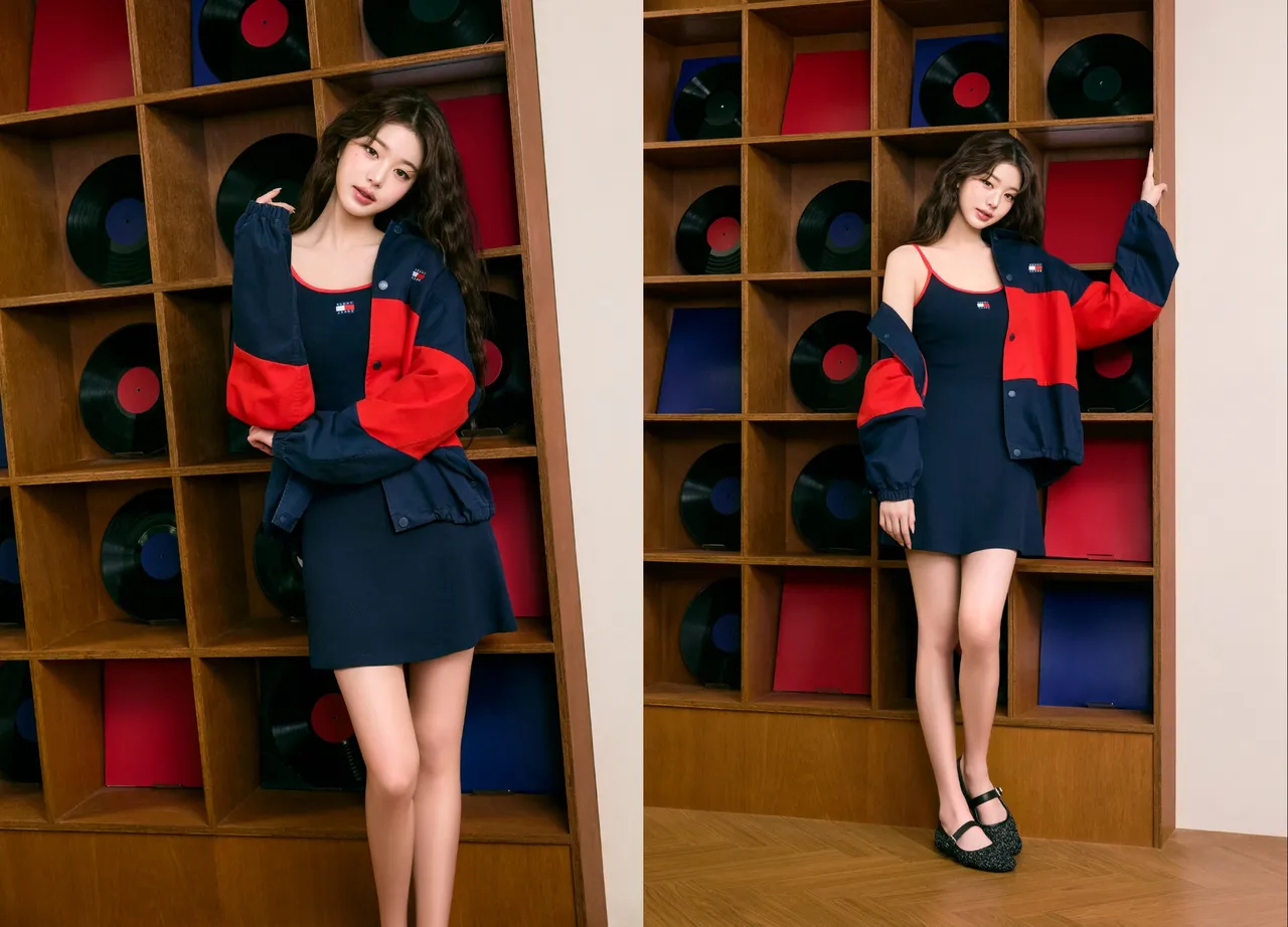 張員瑛以修身洋裝展現女友感穿搭。品牌提供