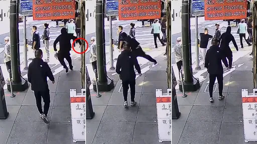 他站人行道等紅燈遭隨機行刺命危　附近店家急拿冷凍水餃搶救