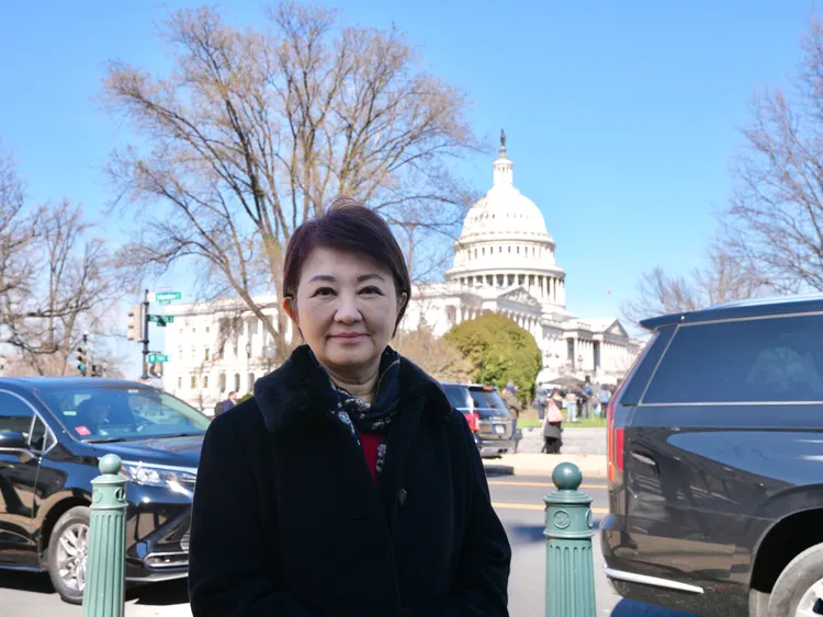 台中市長盧秀燕訪美行程深入核心，於美東時間3月18日率團拜會美國國會。台中市府提供