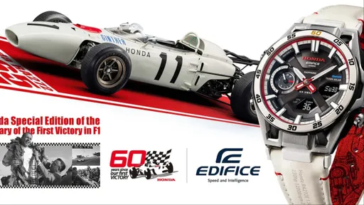 CASIO新作復刻60年前賽車轉速表　冠軍白漆重現賽道榮光