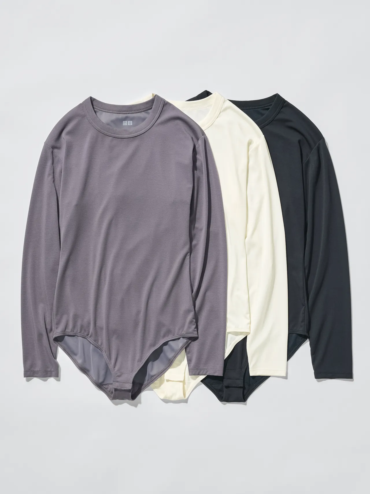 Uniqlo U 2026春夏系列女裝AIRism連身內衣，各990元。品牌提供