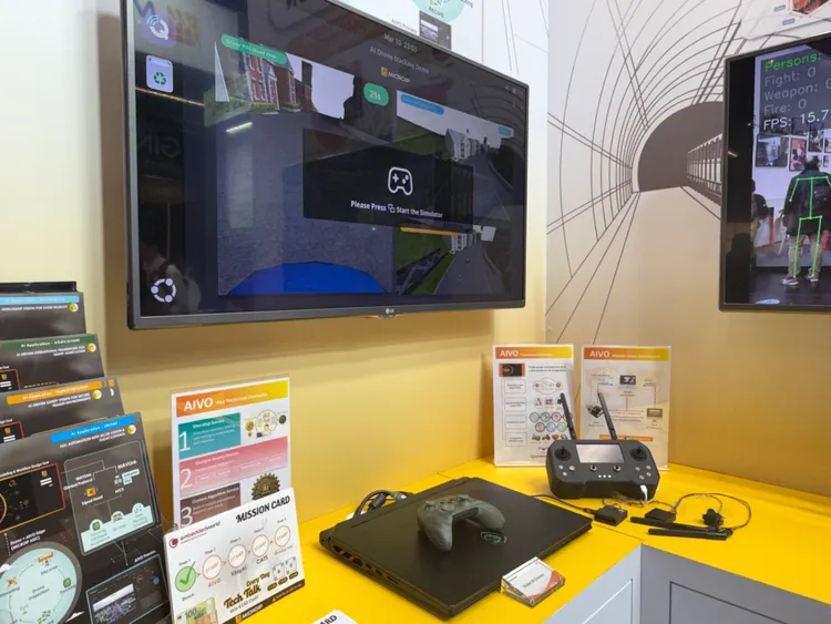 擷發科技除了智慧安防應用外，AIVO平台亦延伸至無人機領域。呂承哲攝