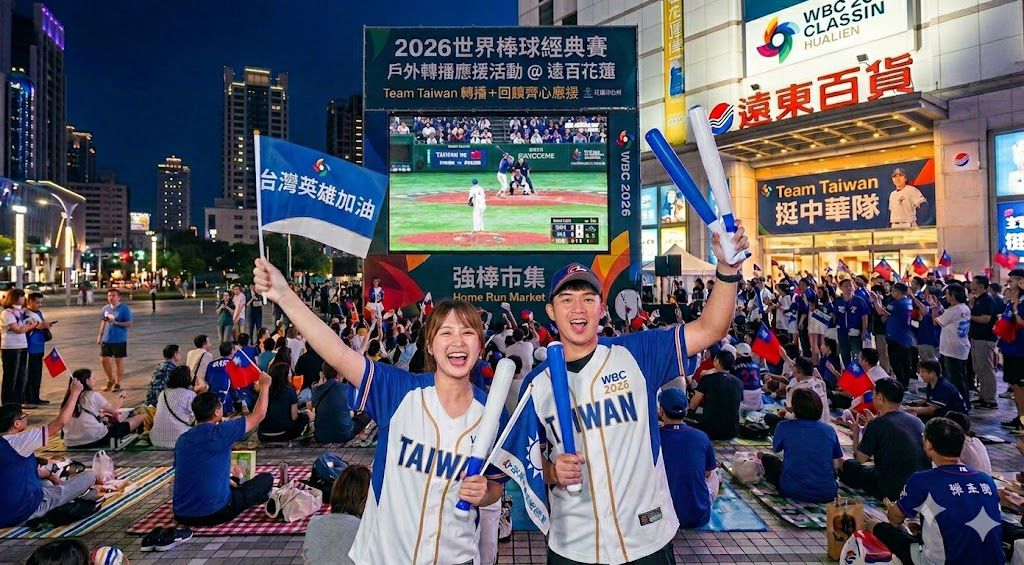 WBC百貨轉播一次看!球賽美食買1送1 穿球衣免費喝啤酒