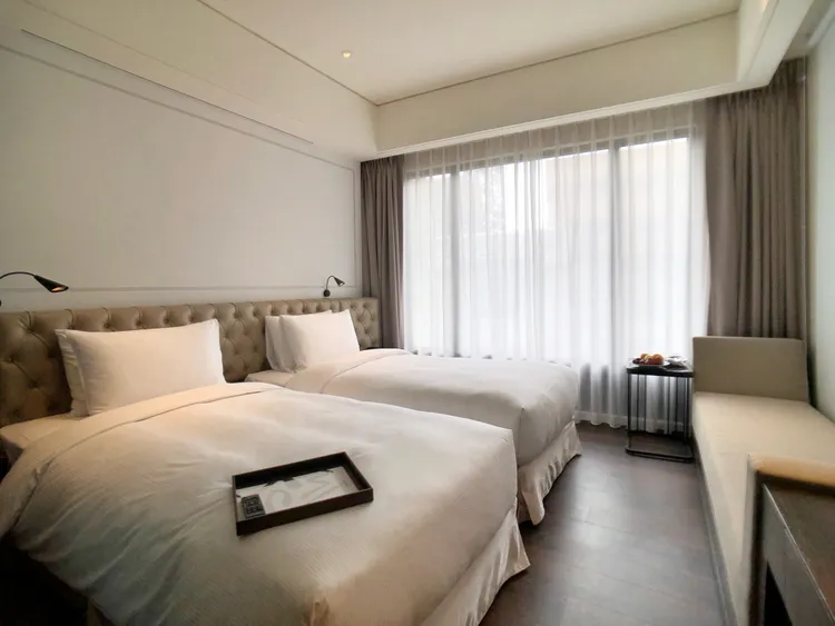 Hotel MVSA慕舍酒店酒莊客房兩小床房型。業者提供