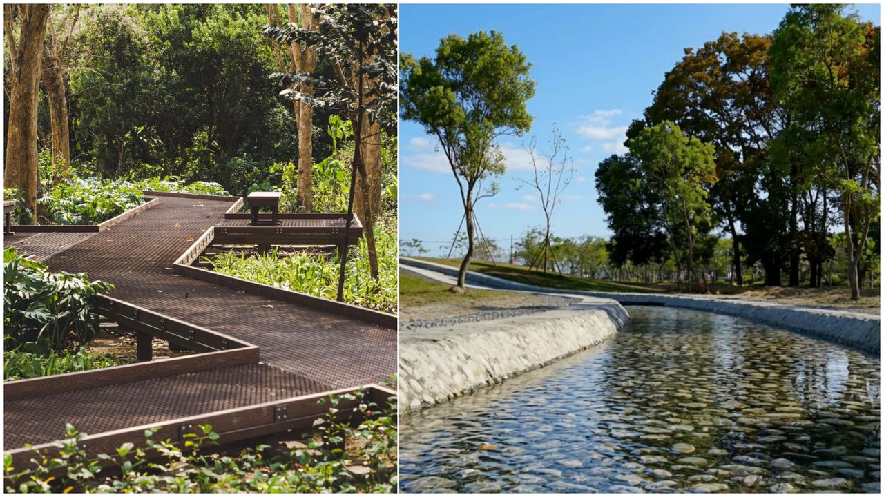 萬丹森林公園啟用!6.5公頃結合遊戲場、游泳池 (多圖)