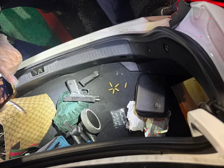 警方查獲槍彈。中壢警分局提供