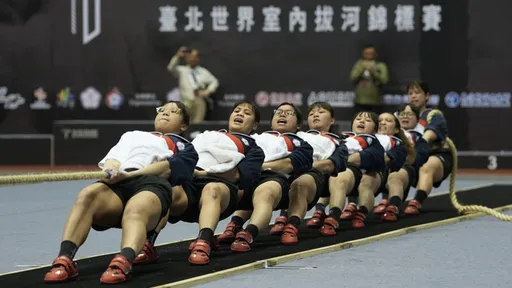 世界室內拔河錦標賽　女子500公斤級台灣全勝4連霸