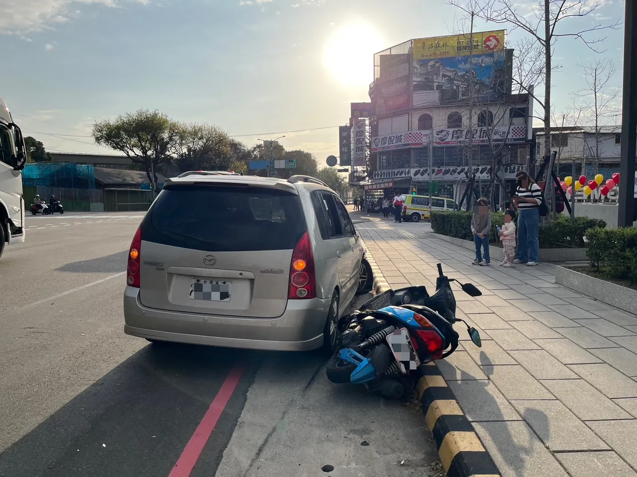 車禍現場。楊梅警分局提供