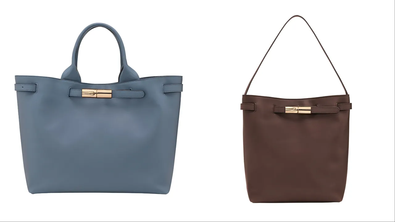 Longchamp Le Smart系列托特包（左）4萬5000元、Le Smart系列肩背袋（右）4萬500元。品牌提供