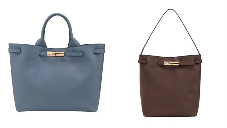 Longchamp Le Smart系列托特包（左）4萬5000元、Le Smart系列肩背袋（右）4萬500元。品牌提供