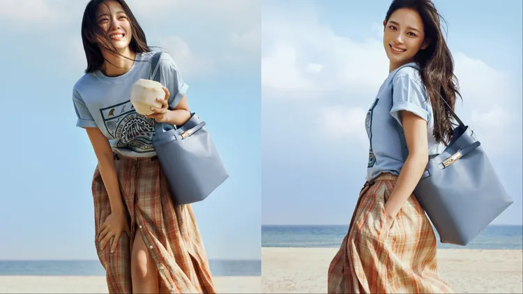 金世正搭配石板藍Le Smart系列。品牌提供