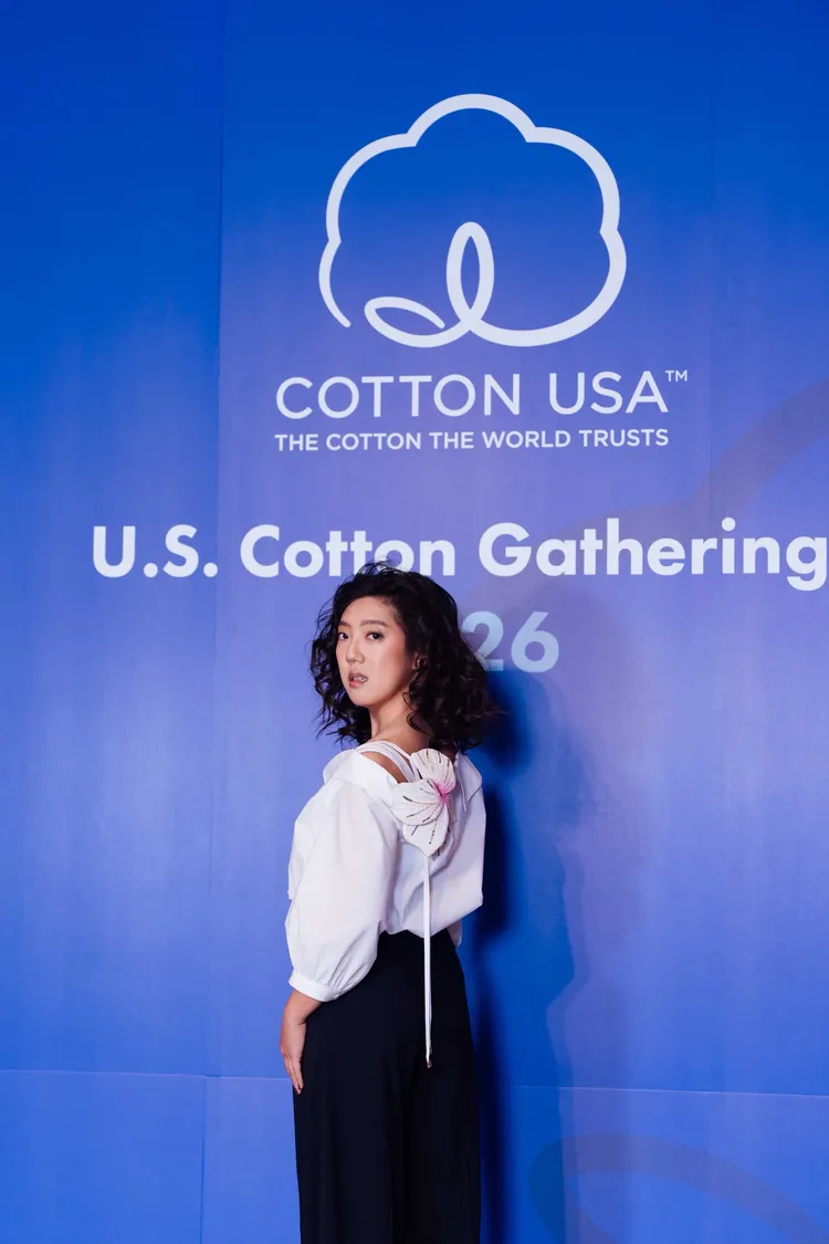 李竺芯自爆不愛穿內衣，大方認走「自然派」。美國棉提供