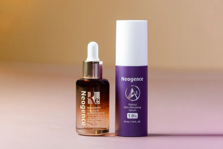 霓淨思帶來再生奇蹟膠原精華與1.8%超效逆時A醇精華雙新品。品牌提供