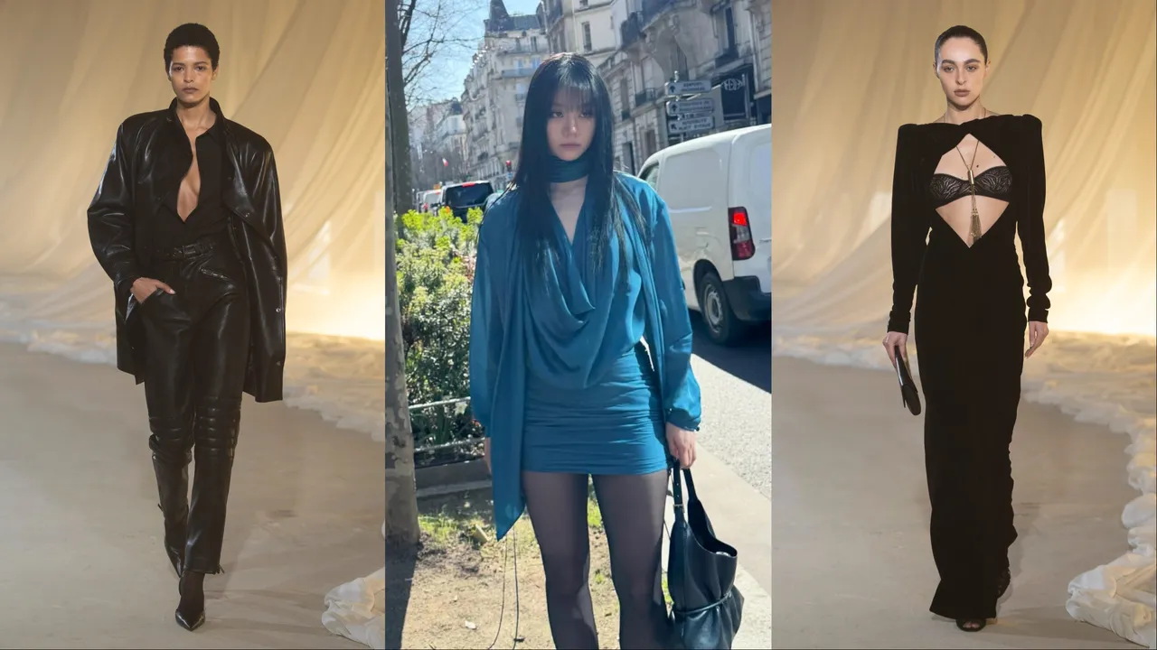 惠利（中）現身BALMAIN 2026秋冬大秀。品牌提供、翻攝惠利IG