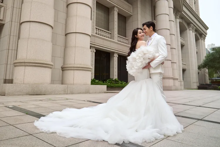 禾浩辰、吳品潔今舉辦終身大事，絕美婚紗曝光。快樂成長娛樂提供