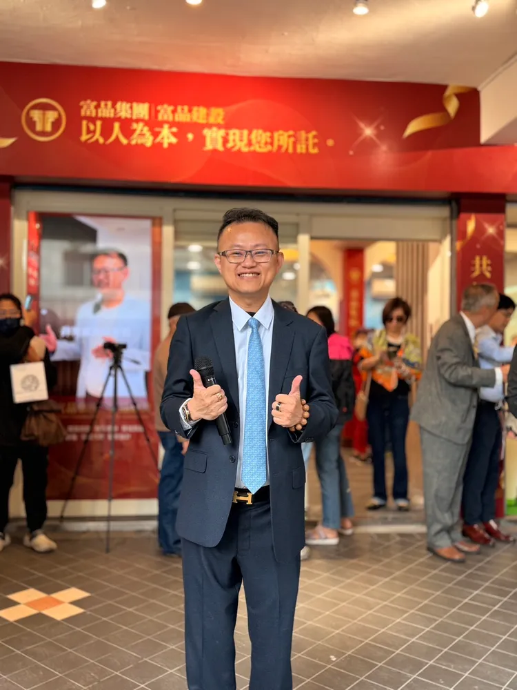 富品建設董事長曾富瑋表示，富品大道路案一個月完成48戶地主整合，地主分回比例高達66%以上。陳揚盛攝