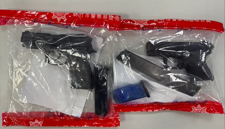 警方起出作案槍枝。第二分局提供