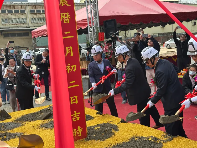 半導體測試介面大廠中華精測（20）日於桃園平鎮產業園區舉行新廠動土典禮。呂承哲攝