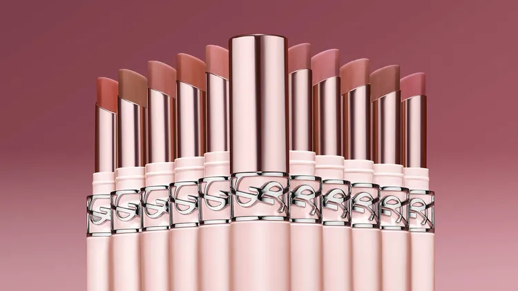 YSL情挑裸吻煙霧唇膏，各1650元。品牌提供