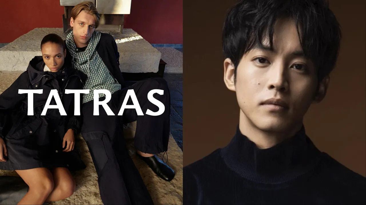 松坂桃李（右圖）演繹TATRAS 2026 春夏系列。品牌提供