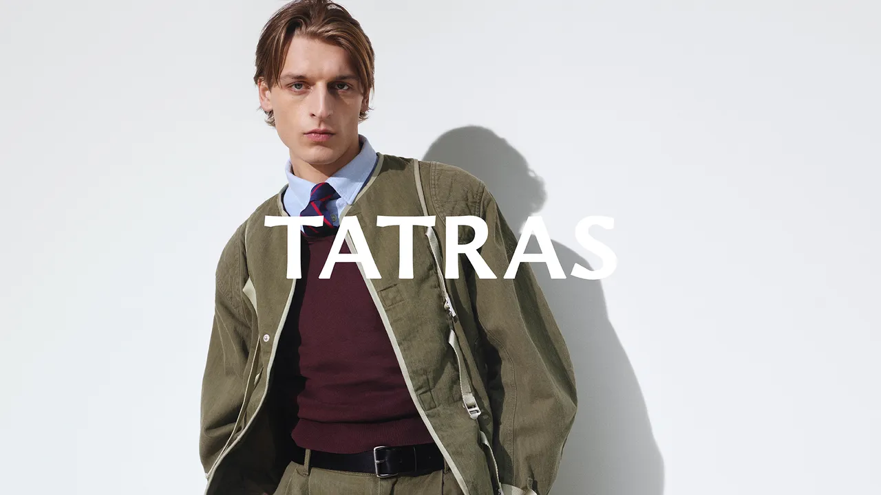 TATRAS 2026春夏系列將軍裝元素轉化為現代男裝剪裁。品牌提供