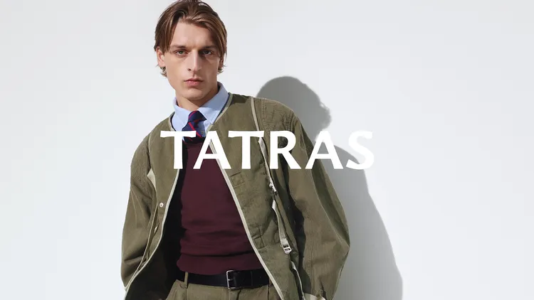 TATRAS 2026春夏系列將軍裝元素轉化為現代男裝剪裁。品牌提供