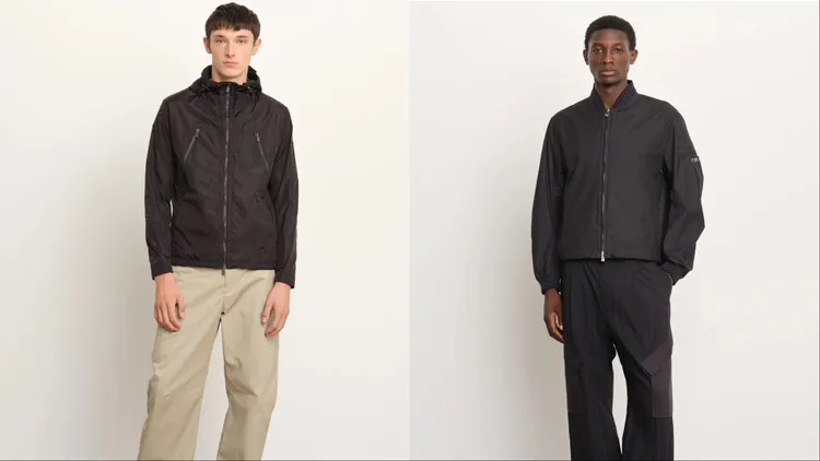 LULIO夾克（左）、KOS飛行夾克（右）是春夏輕量日常穿搭的核心。品牌提供