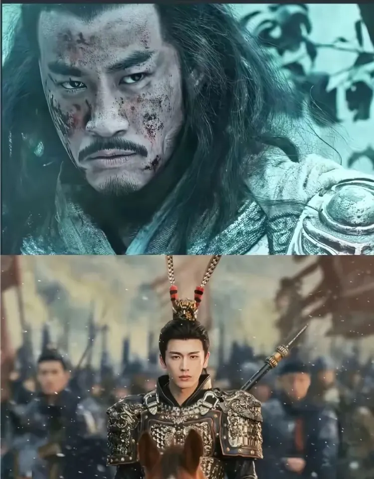 何潤東扮的將軍殺敵一身血，張凌赫扮的將軍扮相唯美。翻攝微博