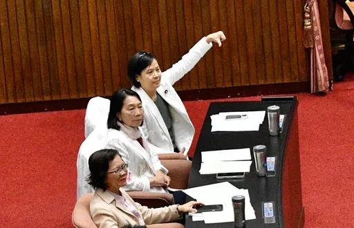 綠委舉牌嗆雙重國籍　李貞秀霸氣比倒讚回嗆