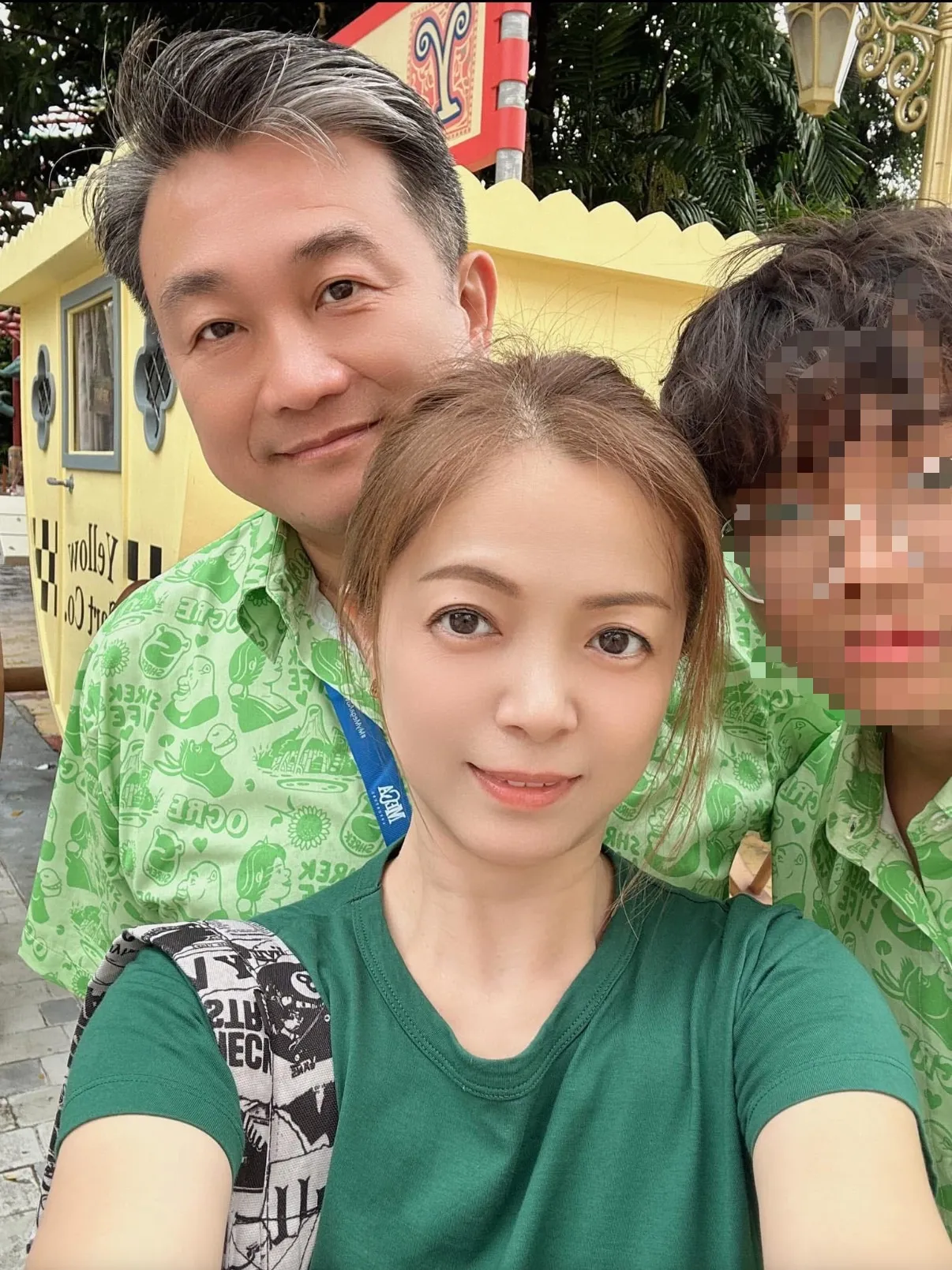 王定宇與李淑吟和兒子合照。李淑吟臉書