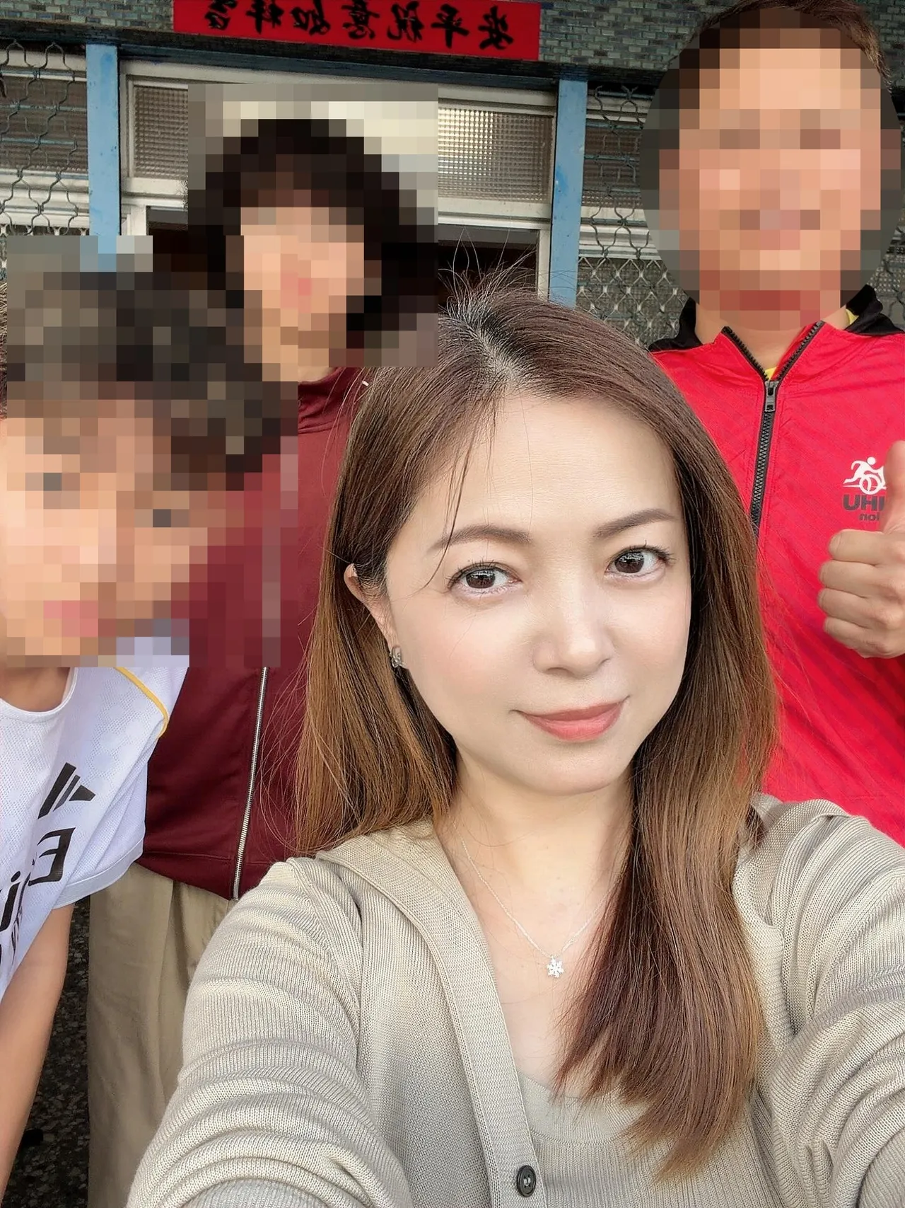 李淑吟與兒子一起回家過年。圖取自李淑吟臉書