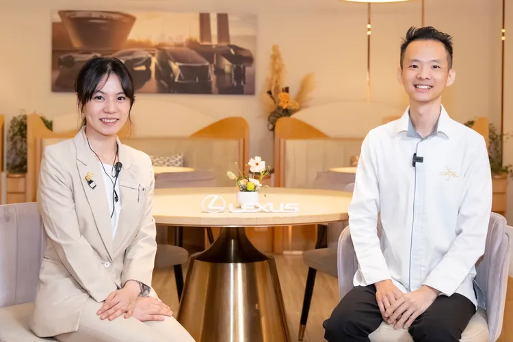 「方蒔 THE FRONT HOUSE」主廚蔡中和與外場經理陳玉錡 ，分享餐廳在料理與服務上的理念與默契。業者提供