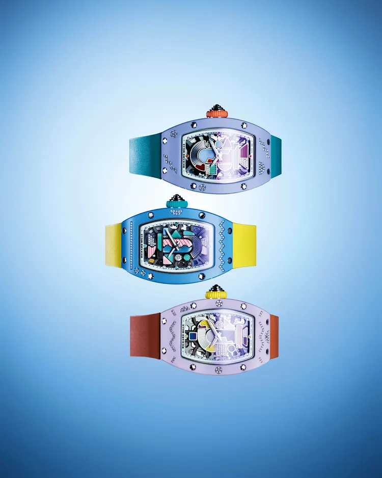 RICHARD MILLE推出全新RM 07-01彩色陶瓷系列腕錶。品牌提供