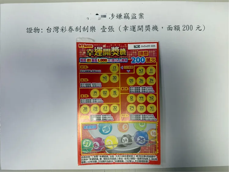 警方查獲林男所竊得的贓物。翻攝畫面