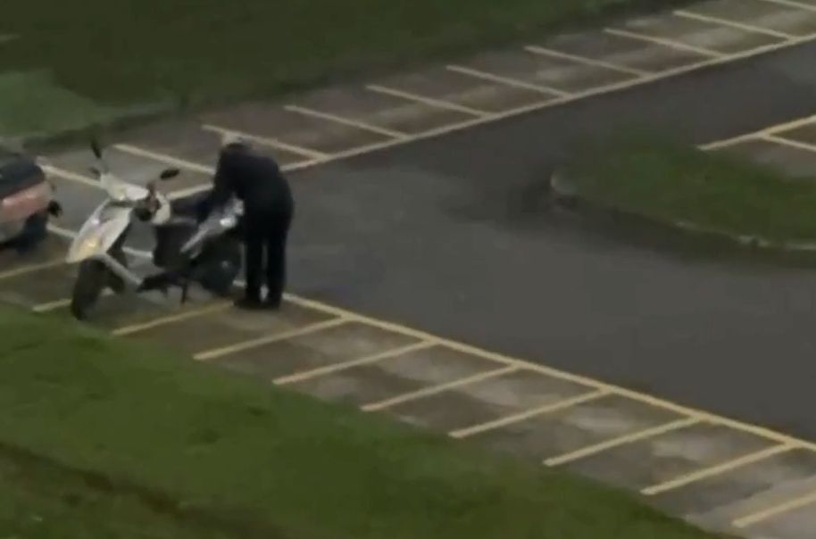 變裝也沒用!板橋警埋伏直擊現行犯 堤外機車置物箱大盜落網