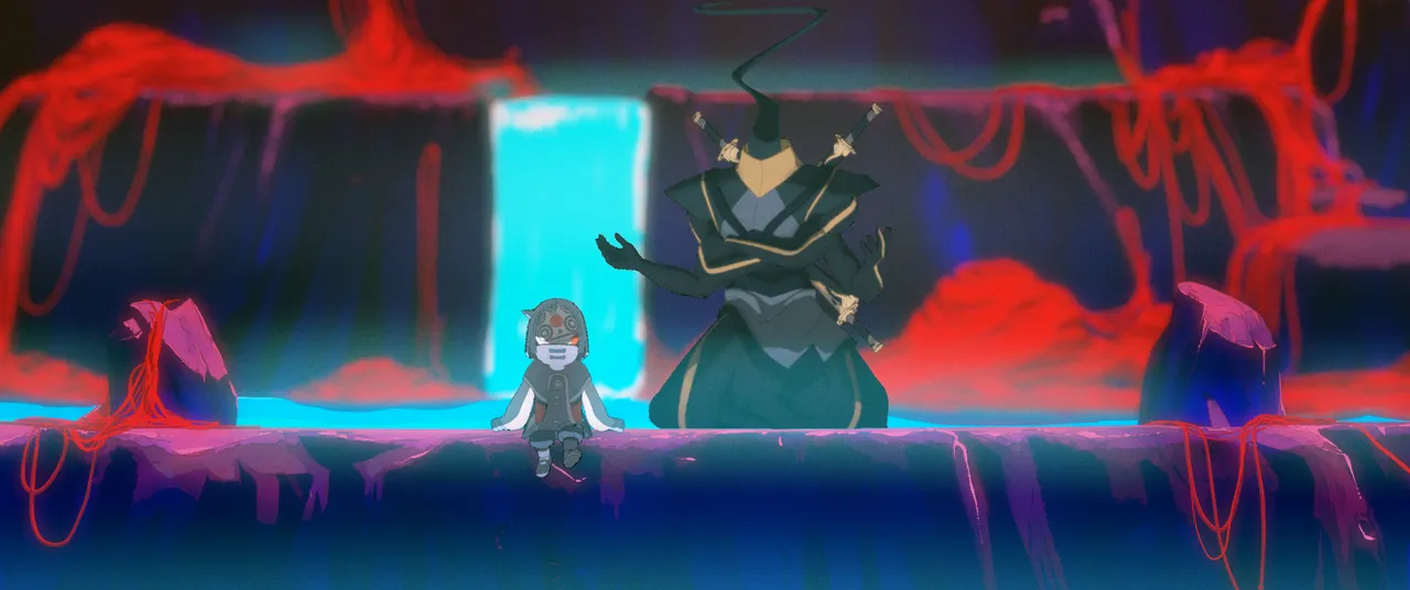 武功高強的黑天（右）幽默風趣，是全片炒熱氣氛擔當。甲上娛樂提供