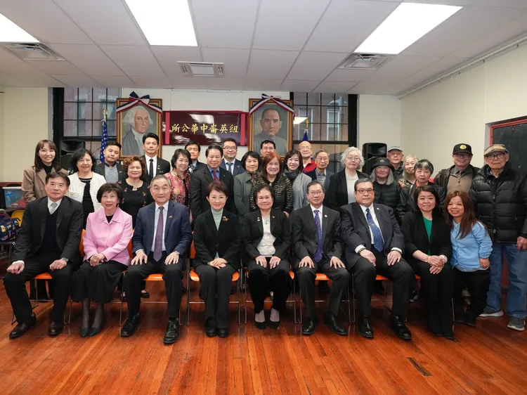 台中市長盧秀燕訪美，於3/13受邀到波士頓僑宴。台中市府提供