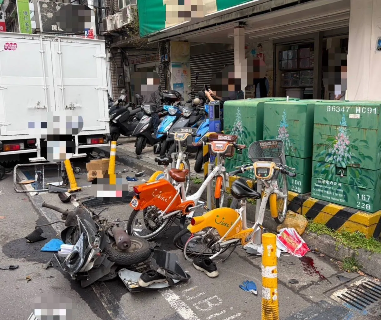 騎士遭撞。翻攝畫面