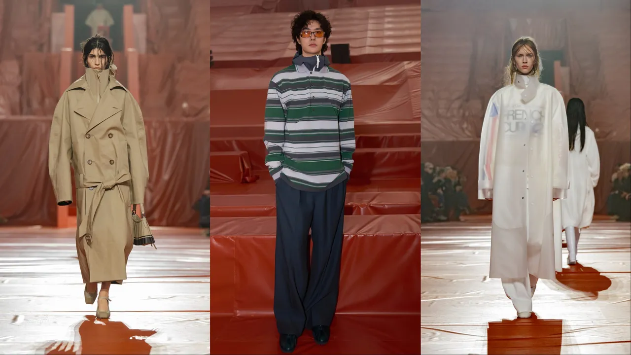 王一博（中）現身LACOSTE秀場。品牌提供