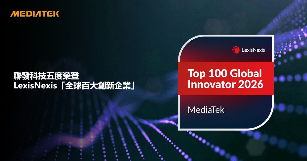 聯發科五度躋身全球百大創新企業!研發砸3千億 ISSCC論文23年創紀錄