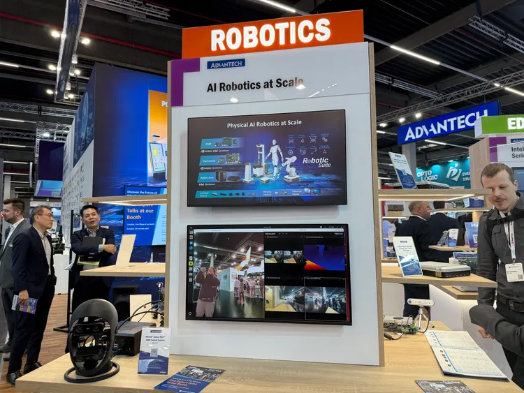 研華的機器人應用解決方案。呂承哲攝