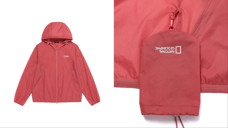 國家地理服飾女裝輕量連帽外套，5080元。品牌提供
