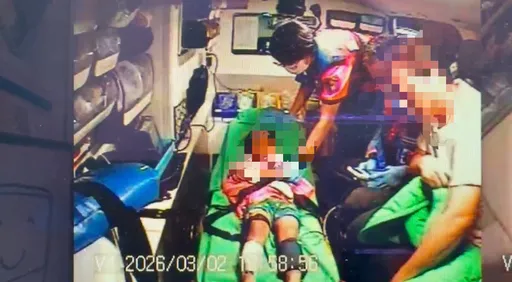 5歲女童游泳池開心上課...下一秒天花板猛砸　小腿大噴血深可見韌帶