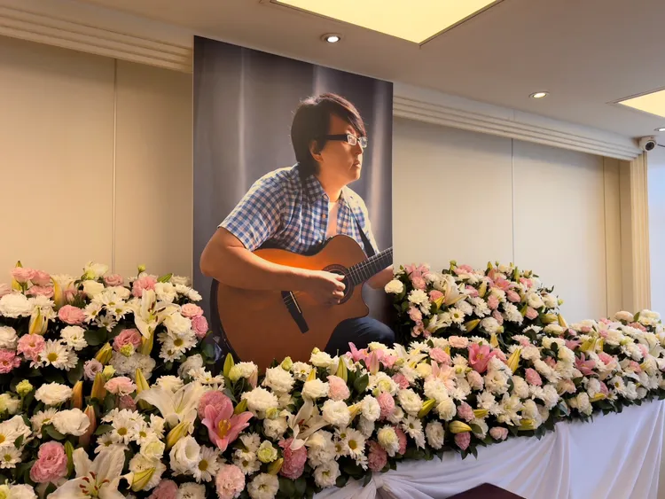 袁惟仁現場靈堂佈置。家屬提供