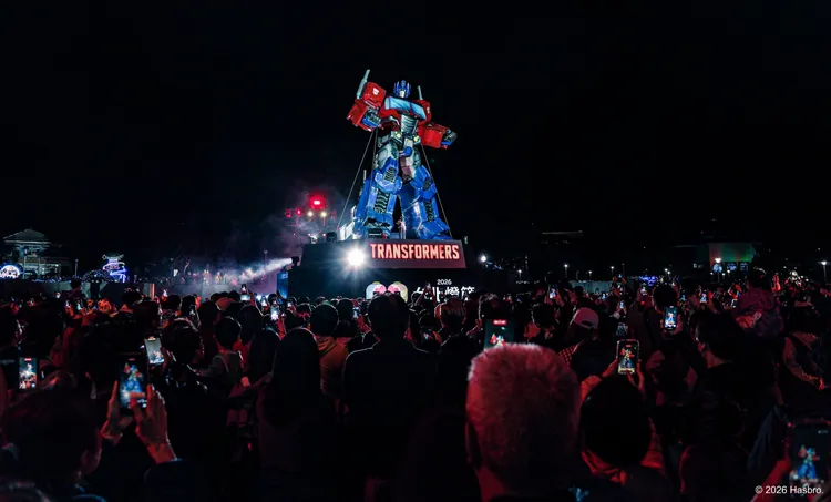 花博展區柯博文主燈。台北市觀傳局提供