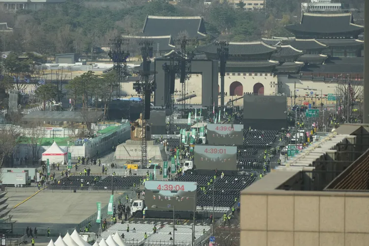 BTS在光化門的演唱會預估會吸引26萬人朝聖。美聯社