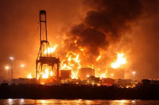 「臥槽...趕緊走！」中國船員遇空襲　港口被炸成火海